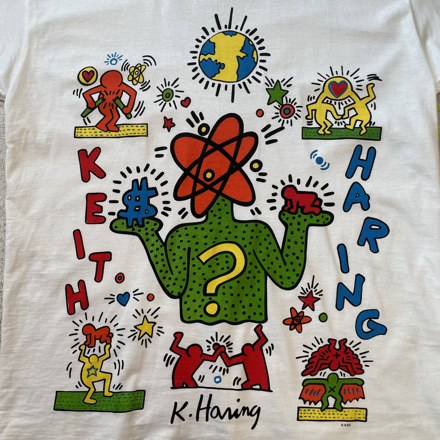 1990s Keith Haring Money/Science/Humanity T-shirt