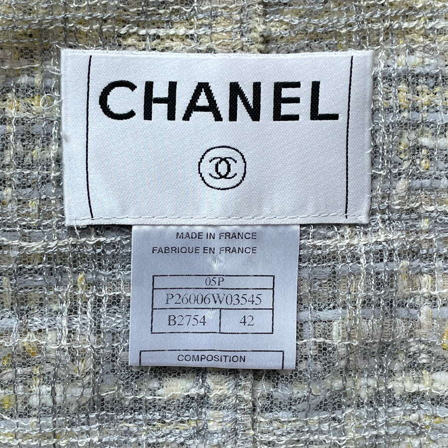2005 Chanel Tweed Coat with optional tie