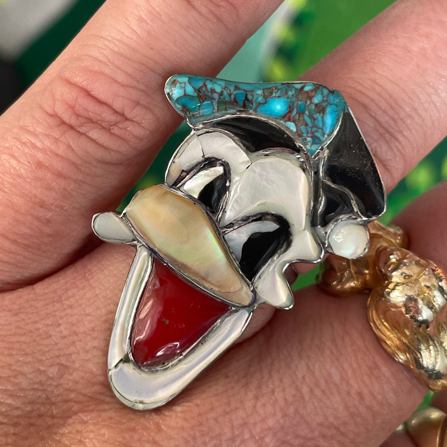 Vintage Donald Duck Zunitoon Ring - 1970s