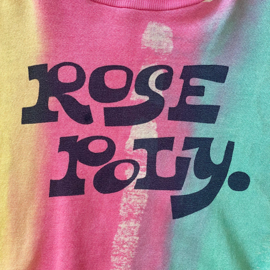 Rose Poly - 1960s Hand Paintet Short Sleeve Sweatshirt