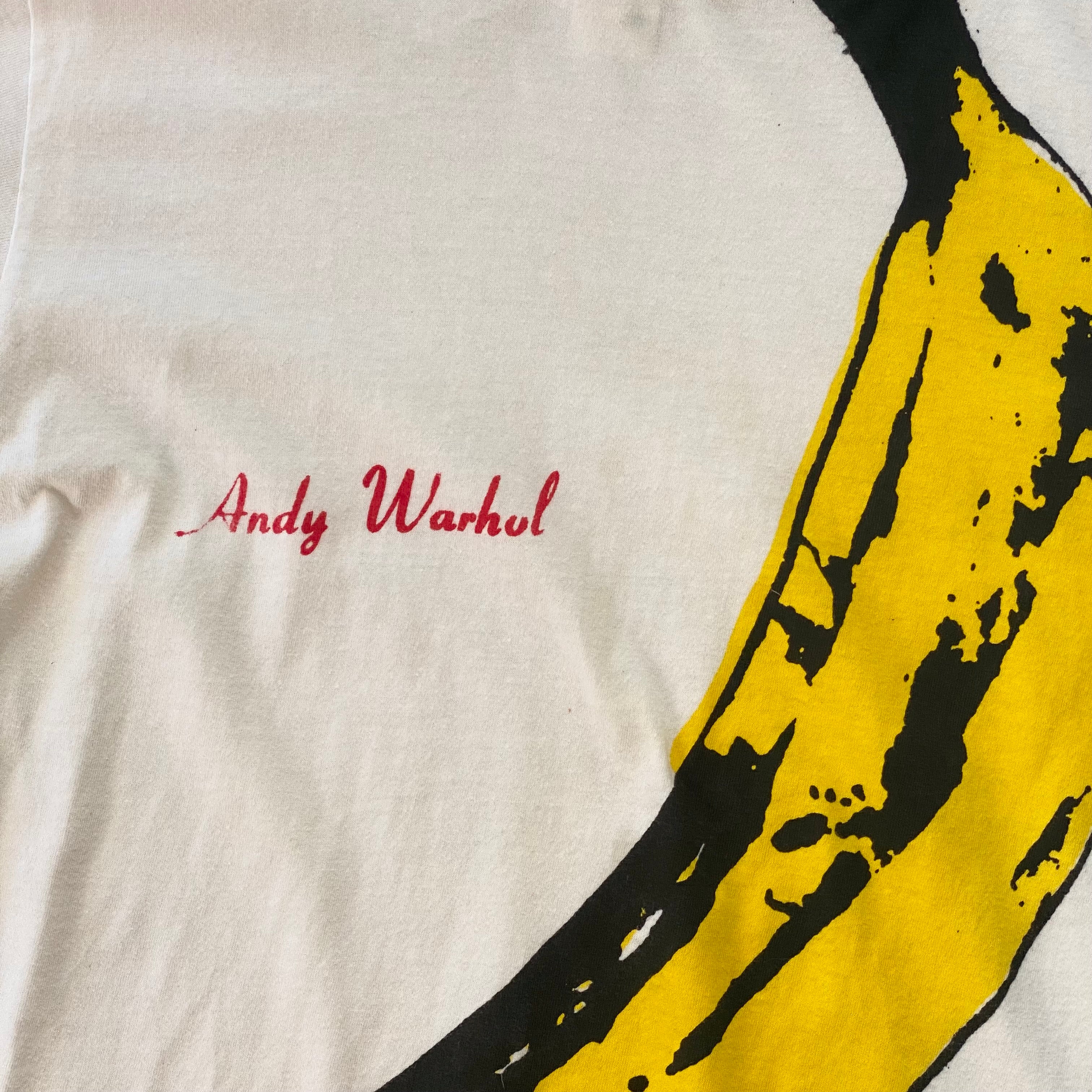 Velvet Underground / Andy Warhol Tシャツ Late 70s Velvet Underground Andy Warhol Album T-shirt Sold.