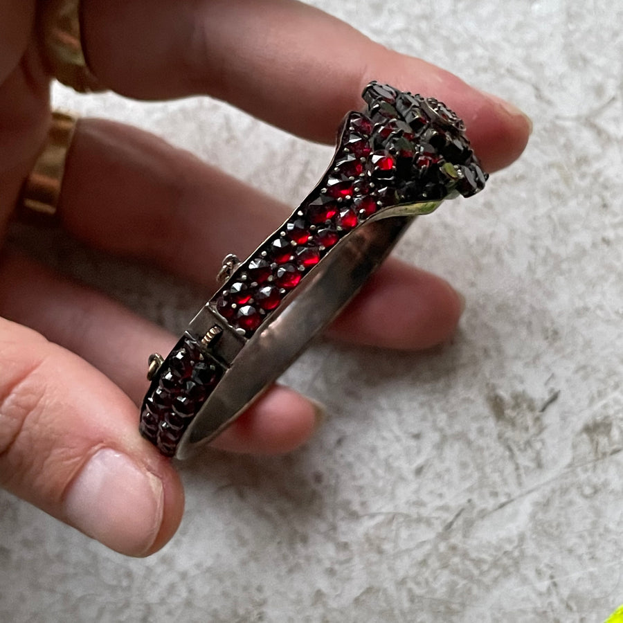 Victorian Garnet pavé bracelet