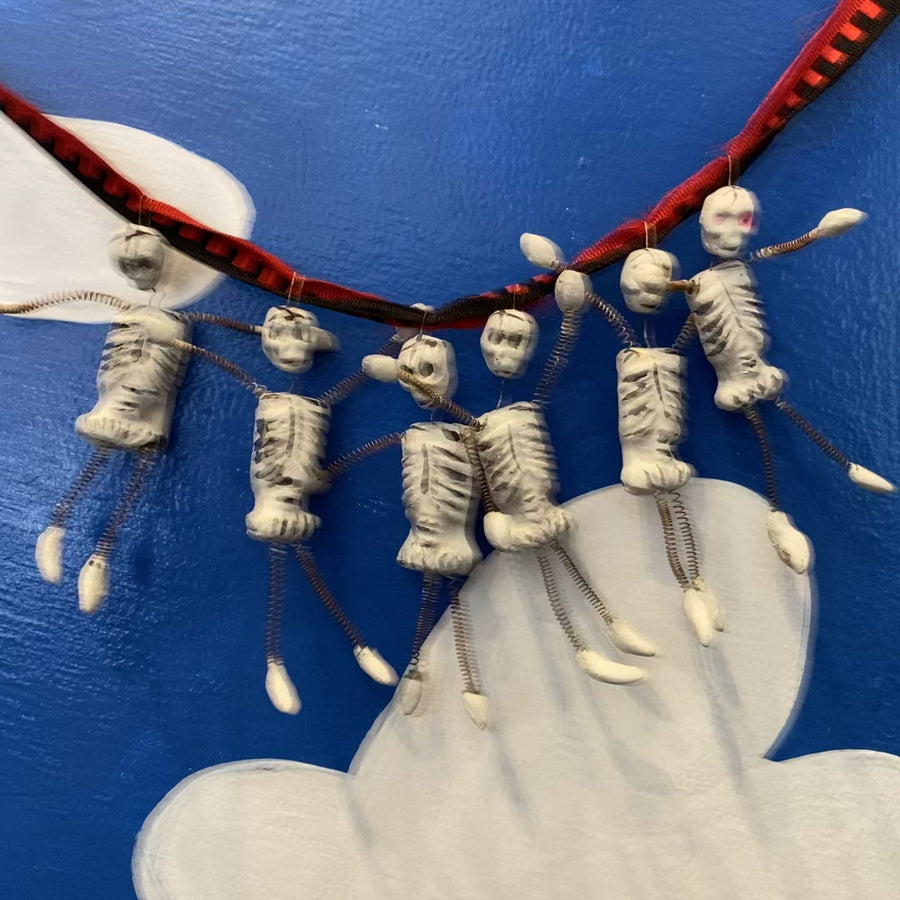 Vintage Plaster Skeletons
