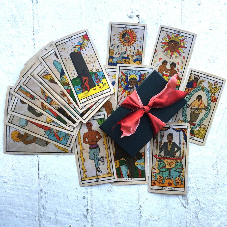 1st Edition OOP Black Power Tarot Deck by King Khan and Alejandro Jodorowsky
