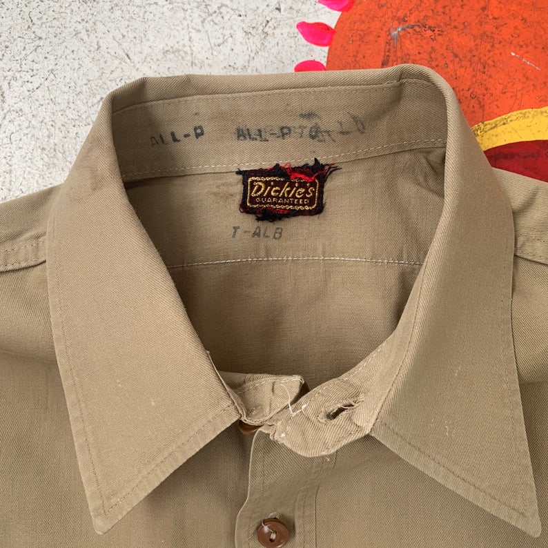 1940s/1950s Dickies service khaki work-shirt