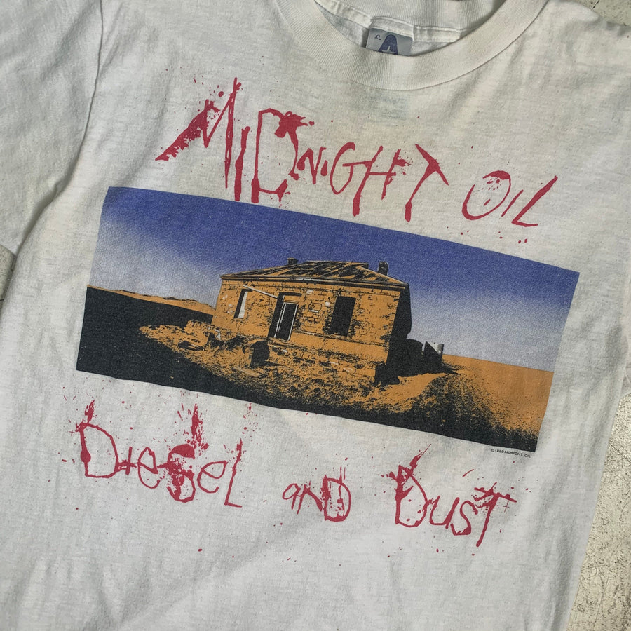 Vintage 80s XL Midnight Oil “Diesel and Dust” Tee!!