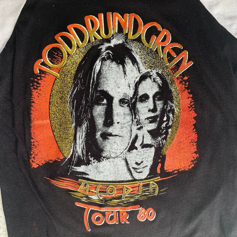 Vintage 80s Todd Rundgren Utopia Raglan Bootleg Parkinglot T