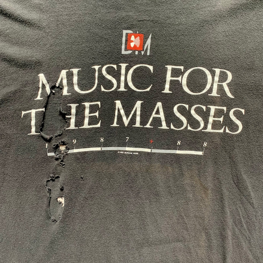 Thrashed 1980s Depeche Mode “Music for the Masses” Tee