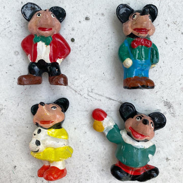 1930s Handmade Mickey and Minnie Figurines