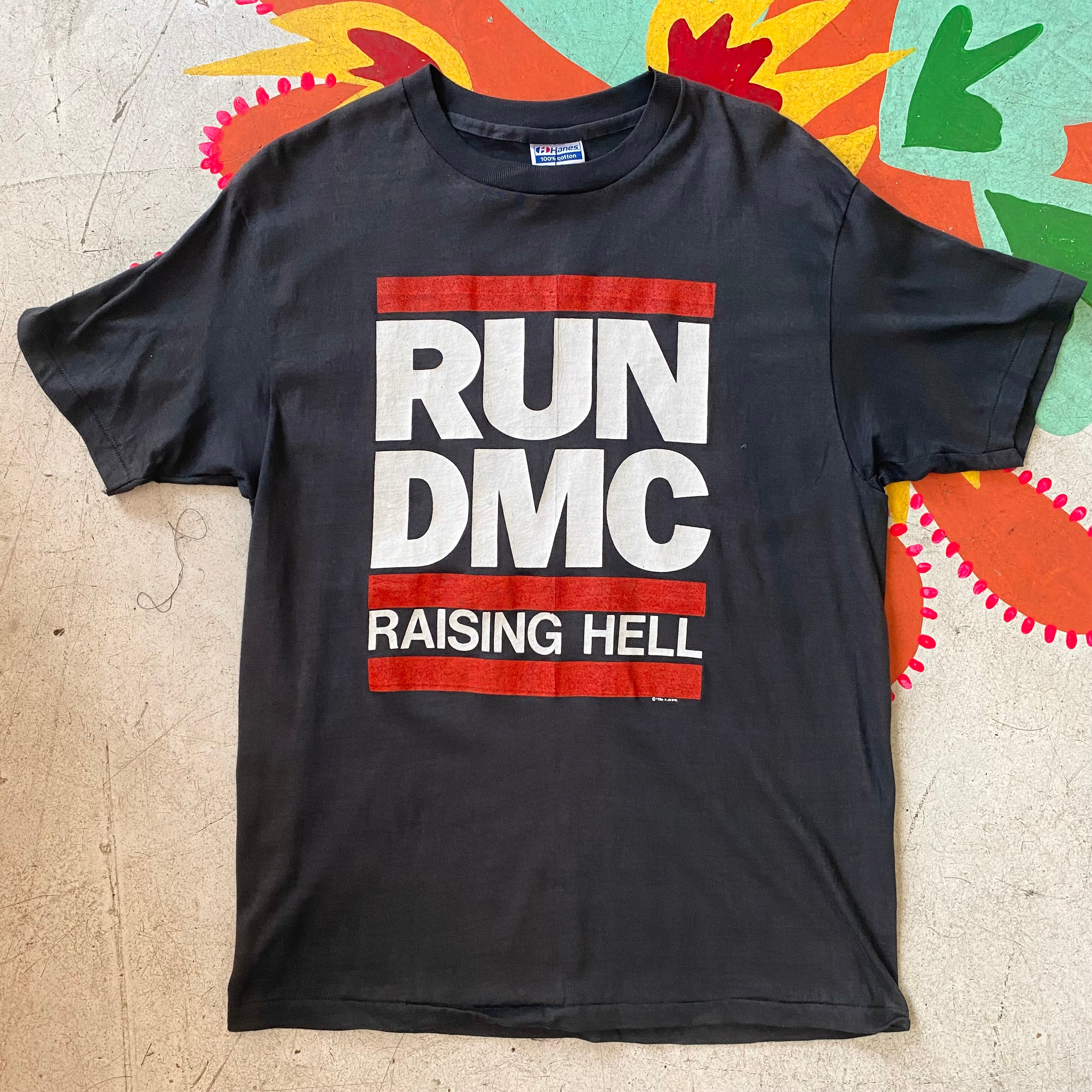 ビンテージ RUN DMC Raising Hell Tシャツ 1986年製 RUN DMC - Raising Hell Vintage Tshirt '86 – VACATION SF
