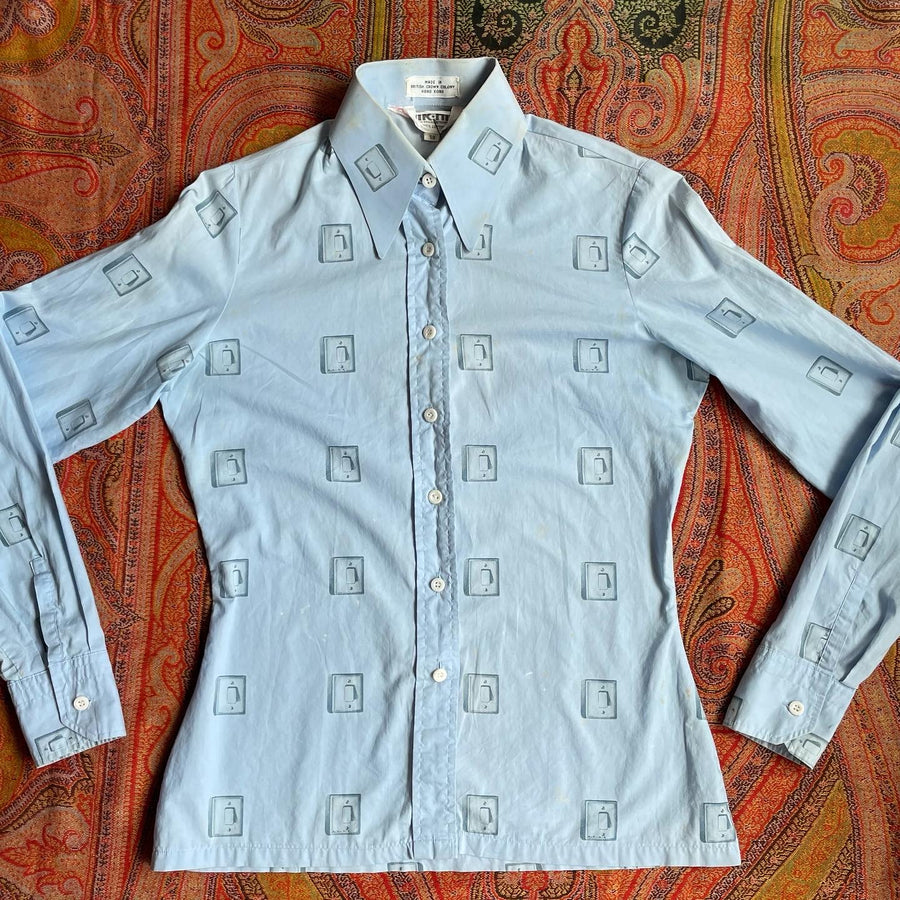 1970s Cotton Nik Nik Lightswitch Shirt
