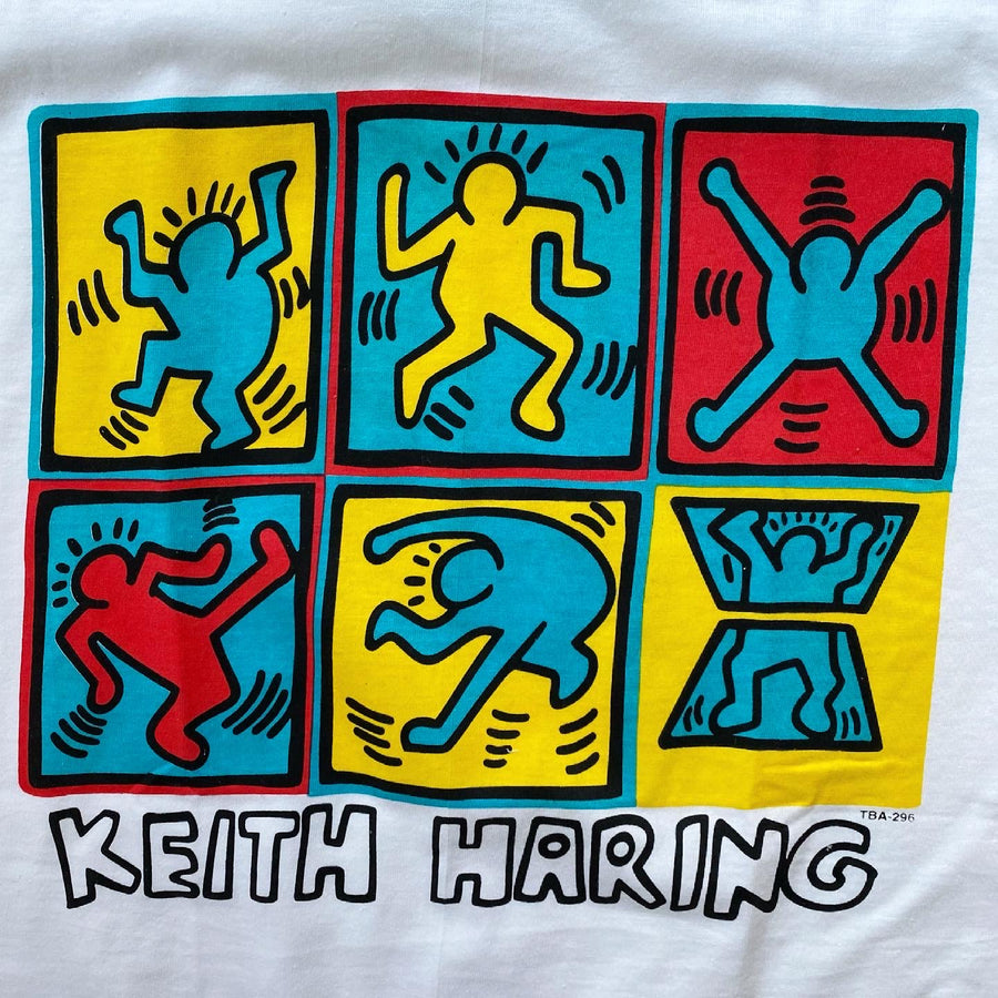 90s Deadstock Keith Haring Figures In Motion Tee