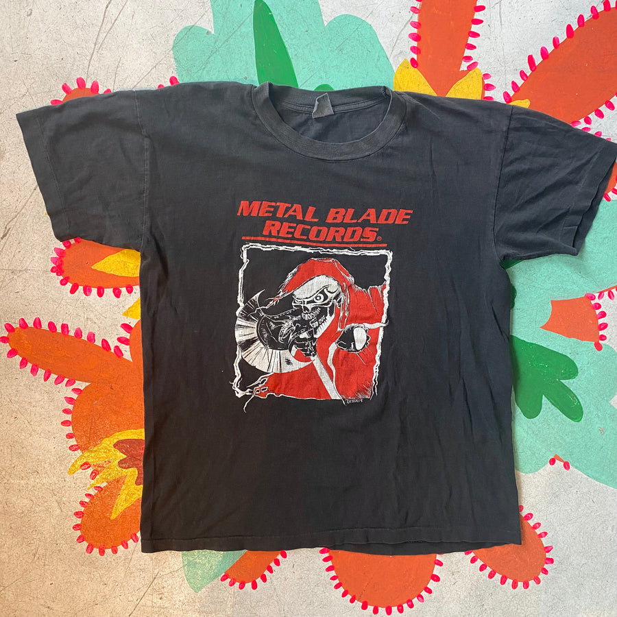 Metal Blade Records - The Future is Now VINTAGE 1990 Tshirt RARE